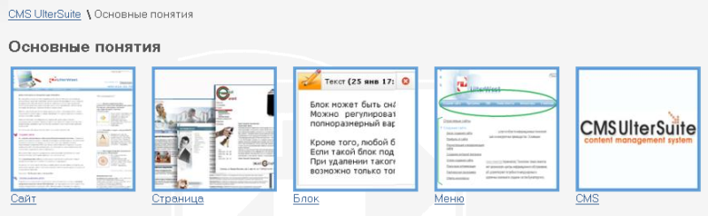 Иллюстрированное меню Иллюстрированное меню